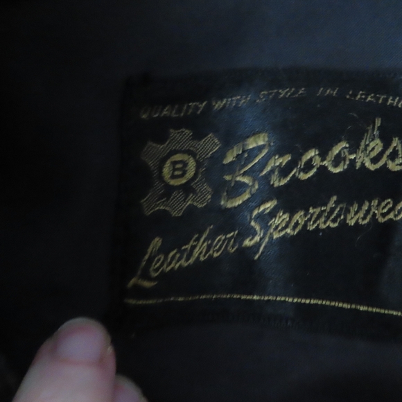 60s Brooks Cafe Racer Leather Distressed Motorcycle Biker Talon Jacket patches - Picture 11 of 11